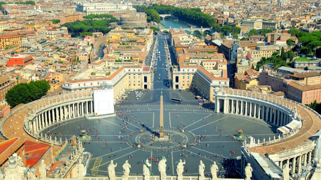 Praça de São Pedro no Vaticano