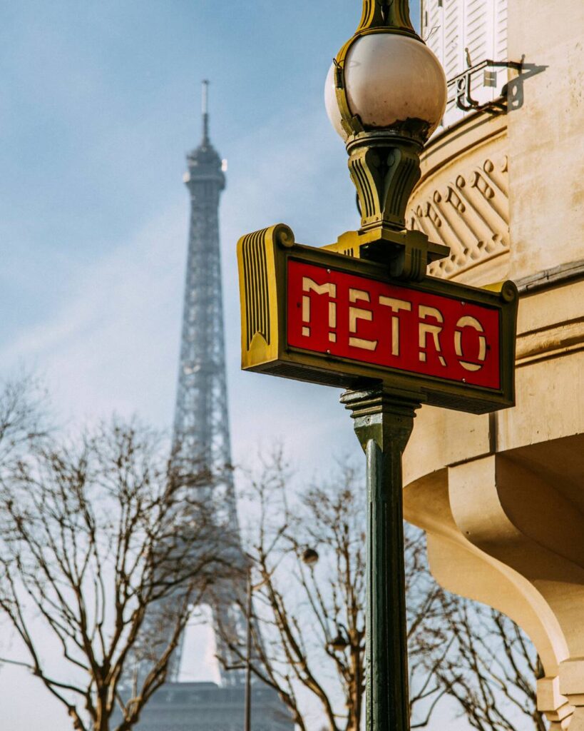 Letreiro Metrô Paris