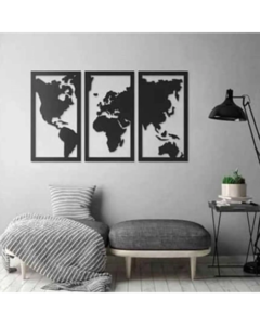 Quadro Decoração Vado Mapa Mundi